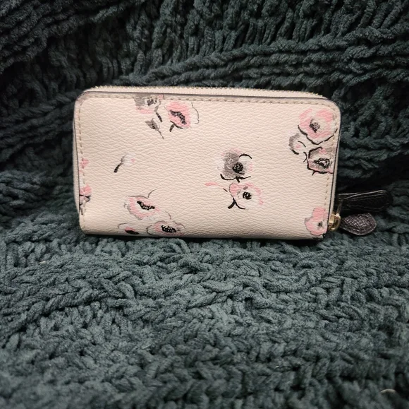 Coach Wild Flower Double Zip Coin Purse - Picture 2 of 11